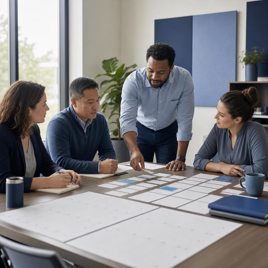 An operational manager coordinating workforce assignments with a team.